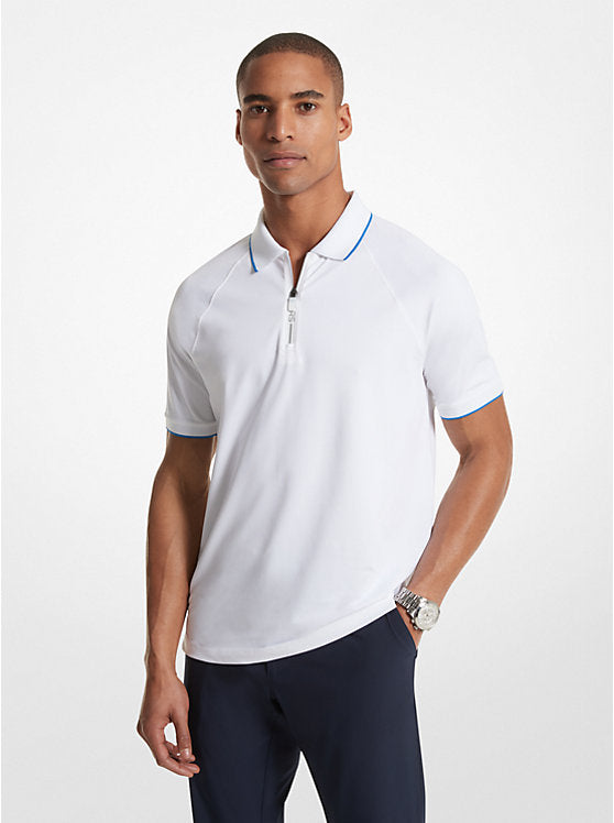 Michael kors white polo shirt best sale