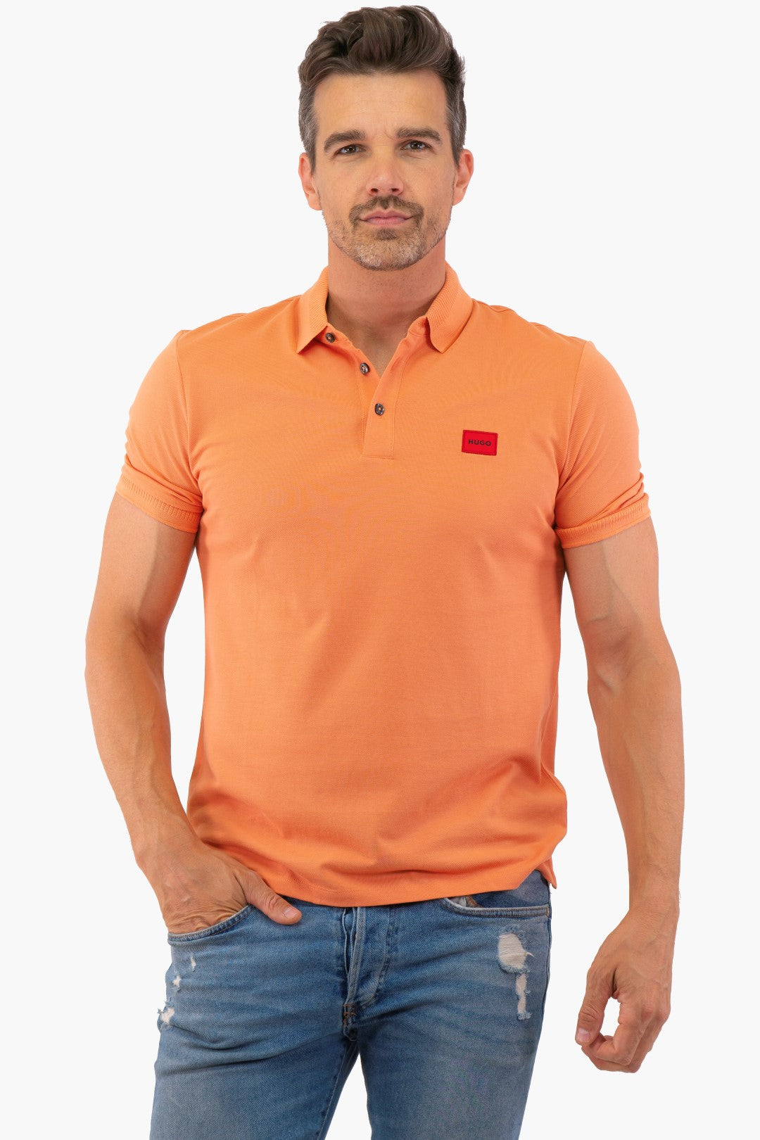 Hugo Boss polo shirt in Orange color Boss 50490770 811