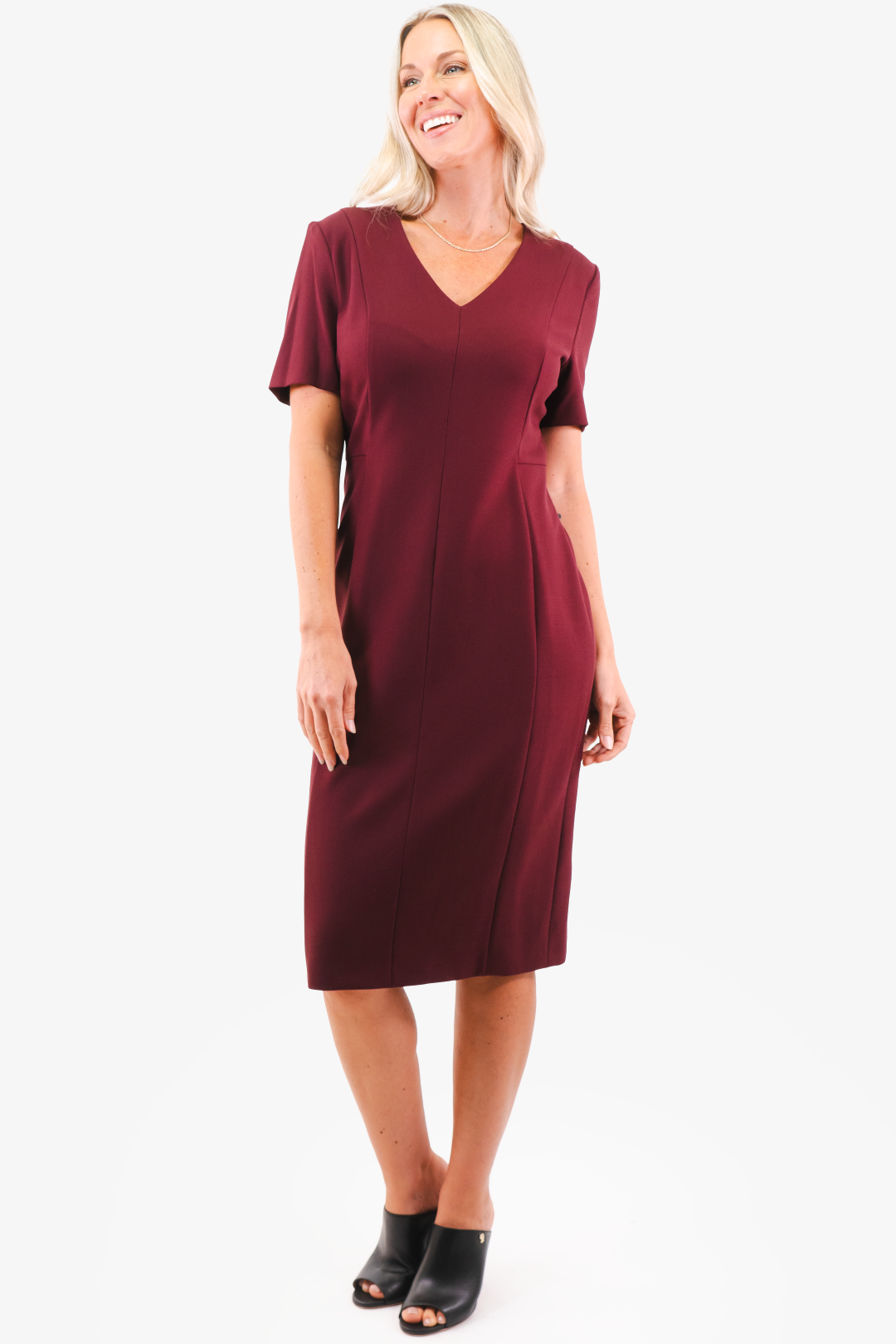 Hugo Boss dress in plum color