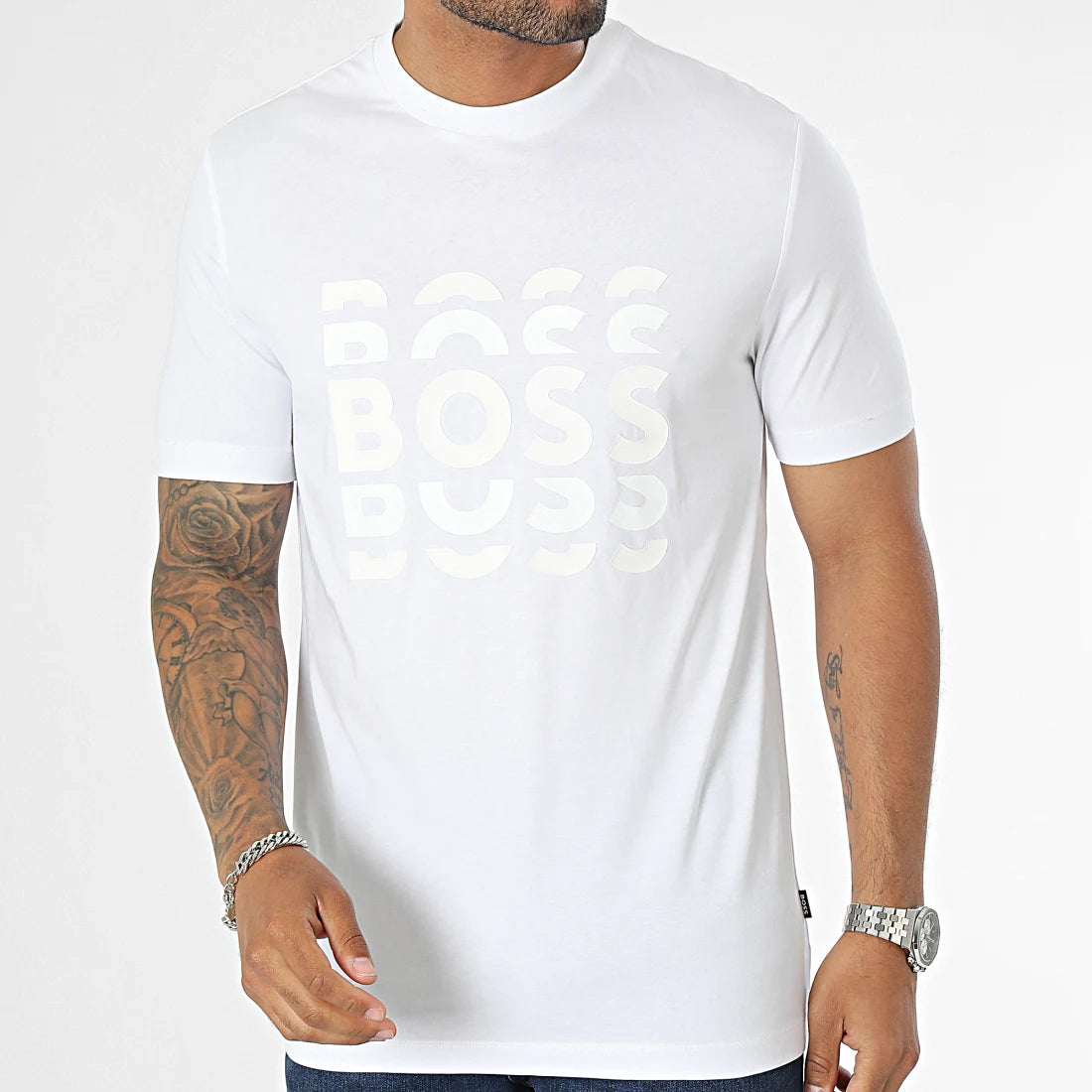 White Hugo Boss T Shirt