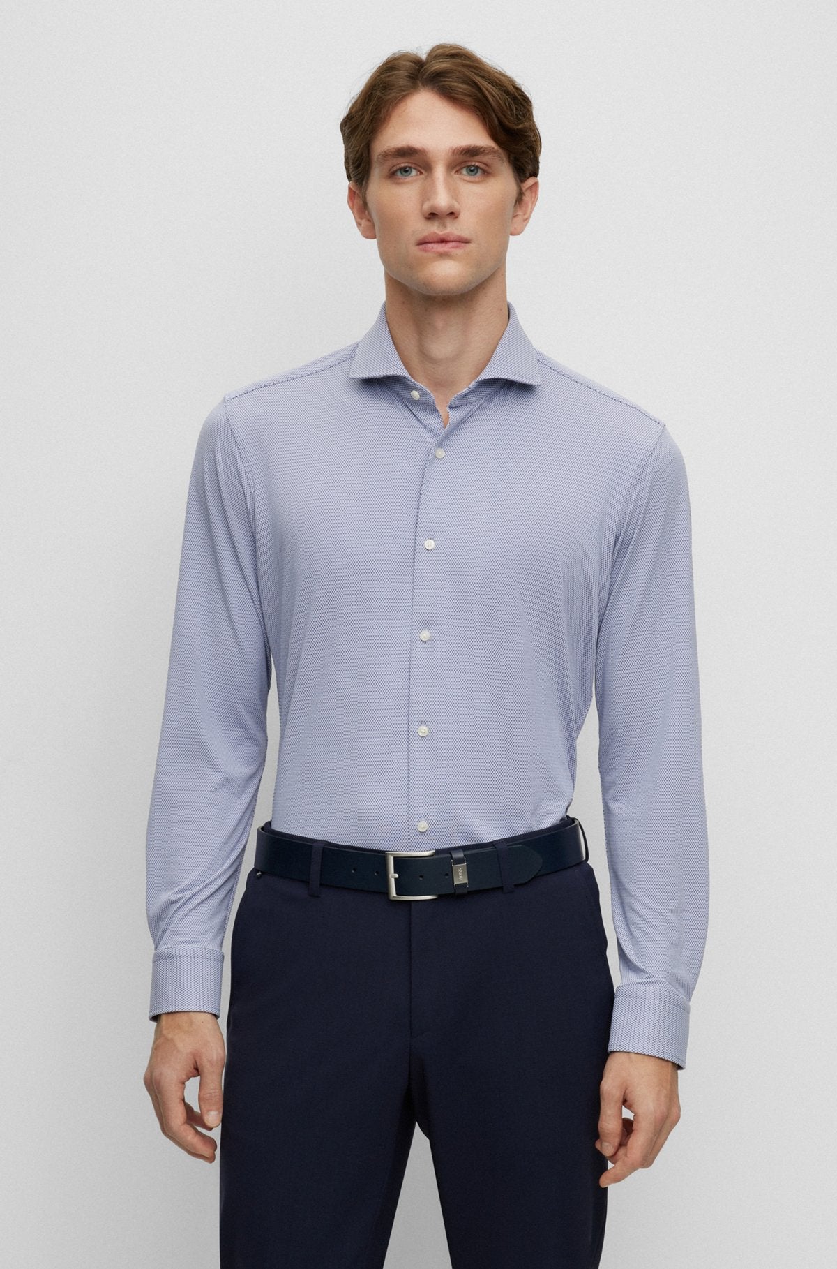 Hugo Boss shirt in Pale Blue color