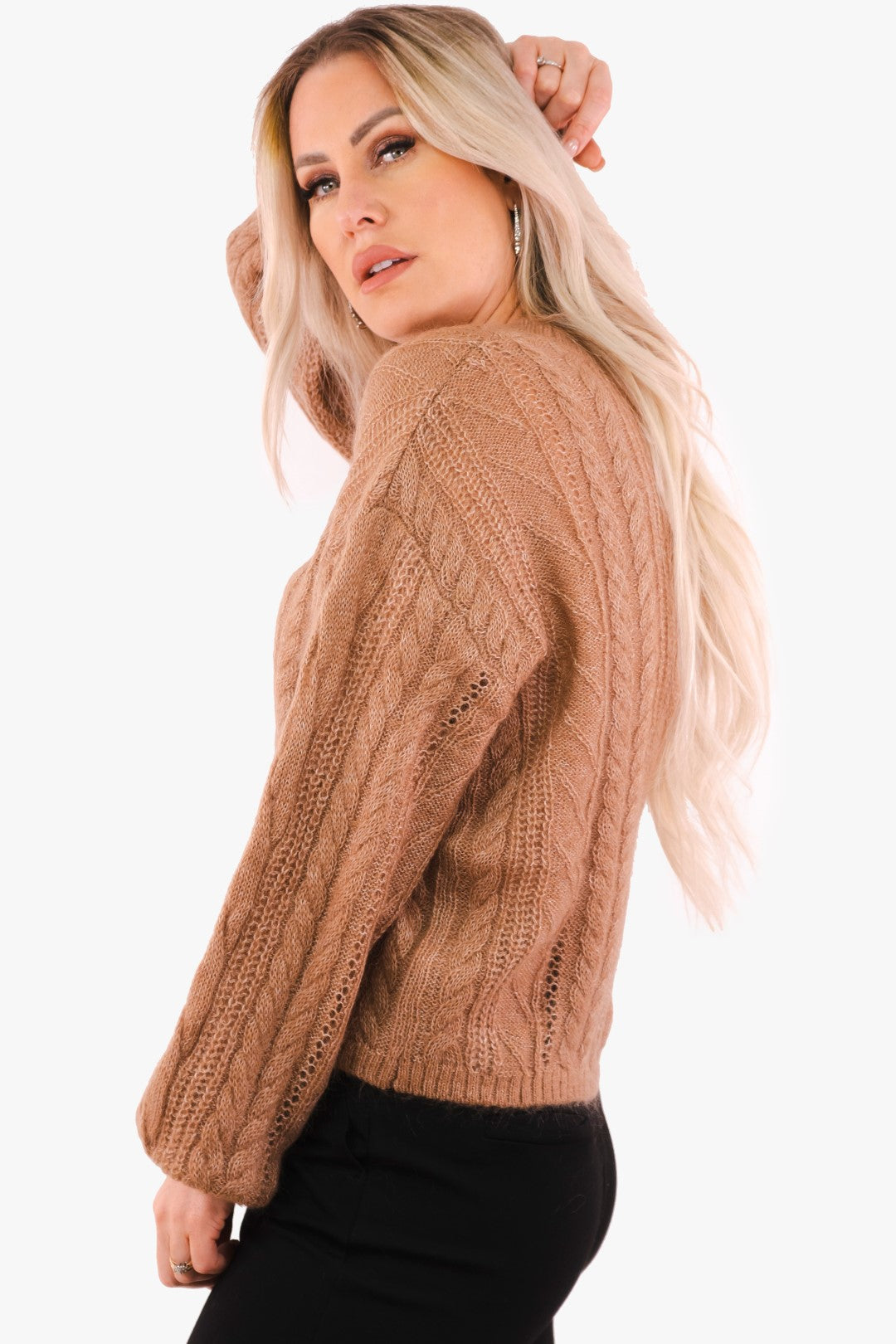 Caramel color cardigan best sale