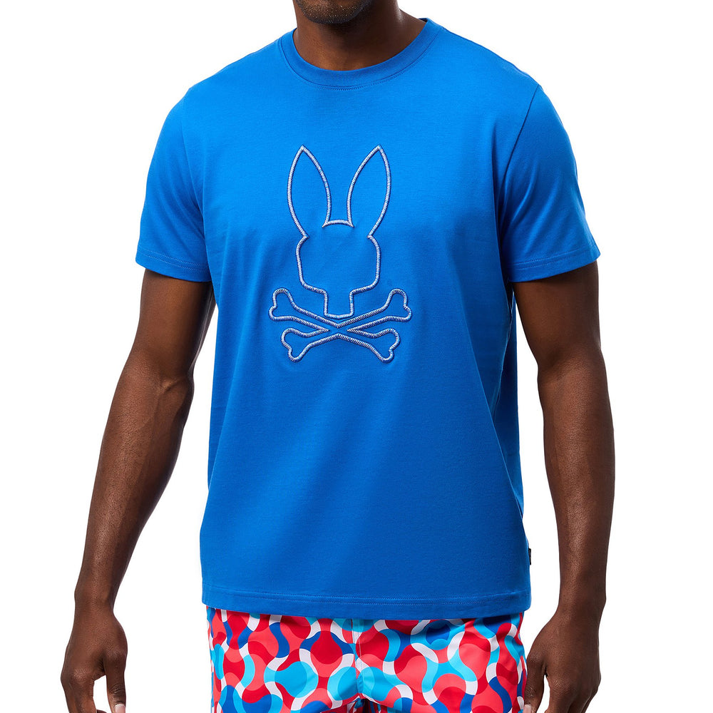 T-Shirt Psycho Bunny de couleur Bleu