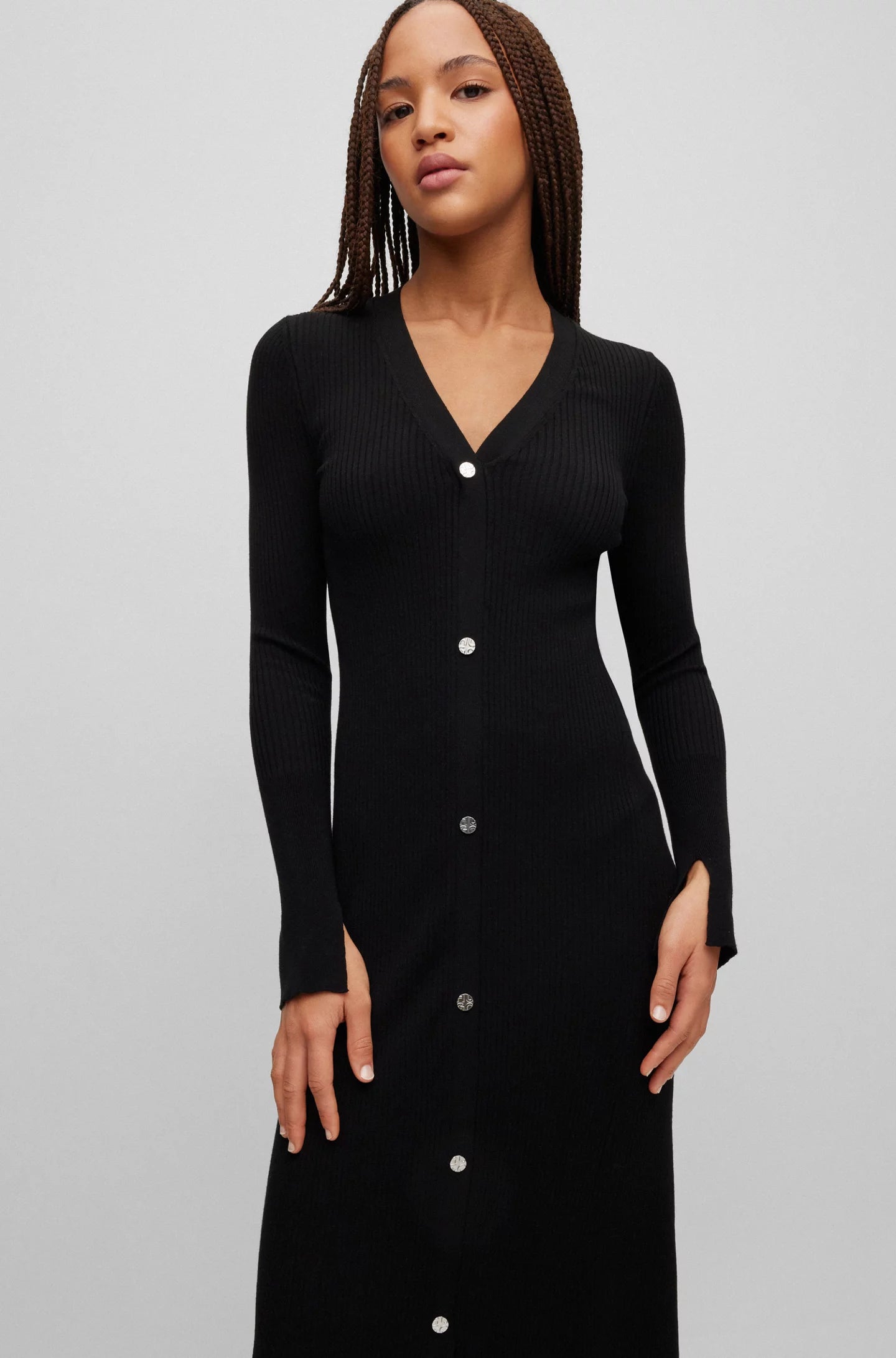 Robe Hugo Boss de couleur Noir