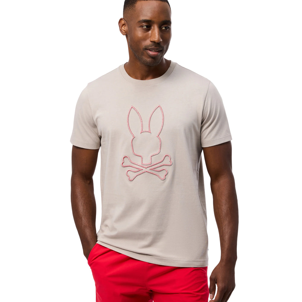 T-Shirt Psycho Bunny de couleur Huitre