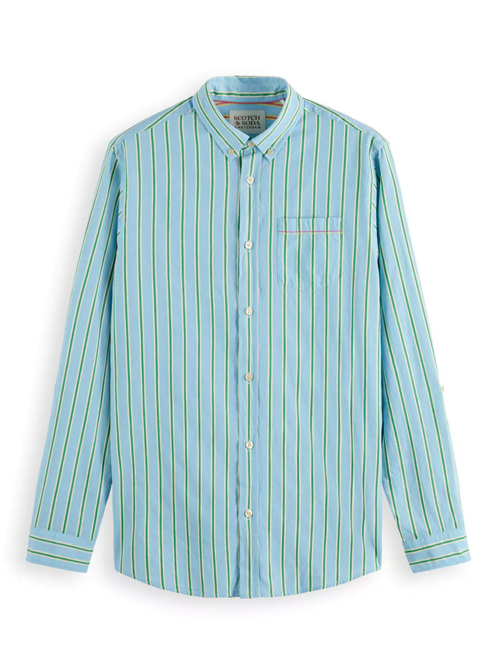 Blue Scotch&Soda Striped Shirt