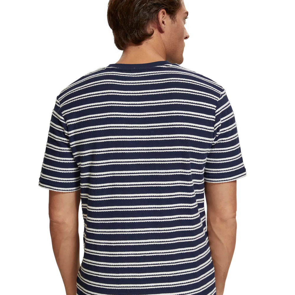 
                      
                        T-Shirt Rayé Scotch&Soda de couleur Marine
                      
                    