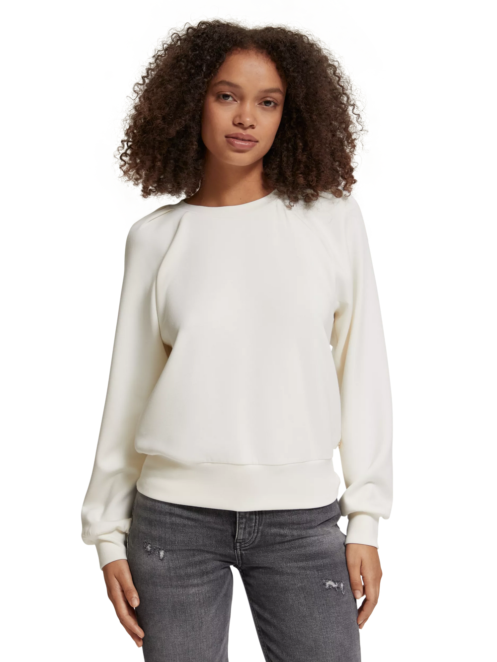 Chandail Scotch&Soda de couleur Blanc Casse