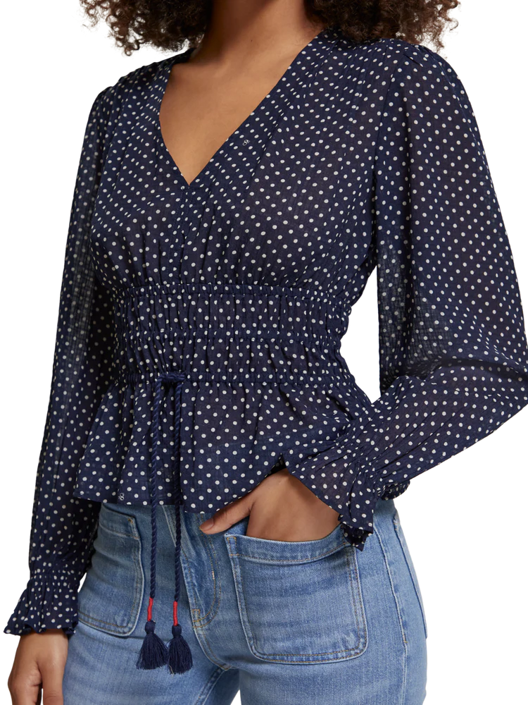 
                      
                        Navy colored Scotch&amp;Soda blouse
                      
                    