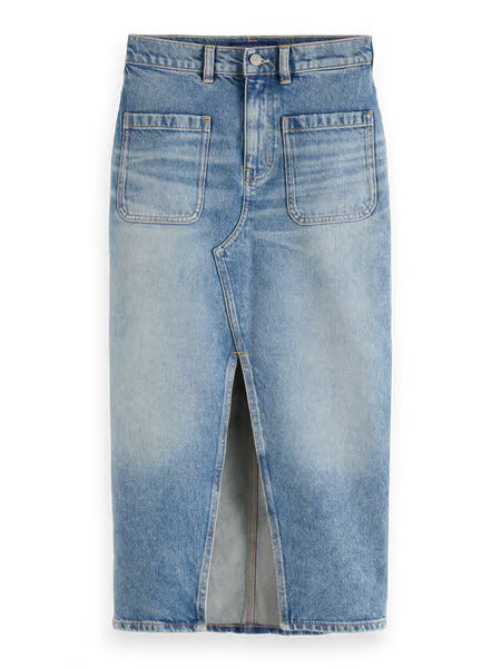 
                      
                        Scotch&amp;Soda denim-colored skirt
                      
                    