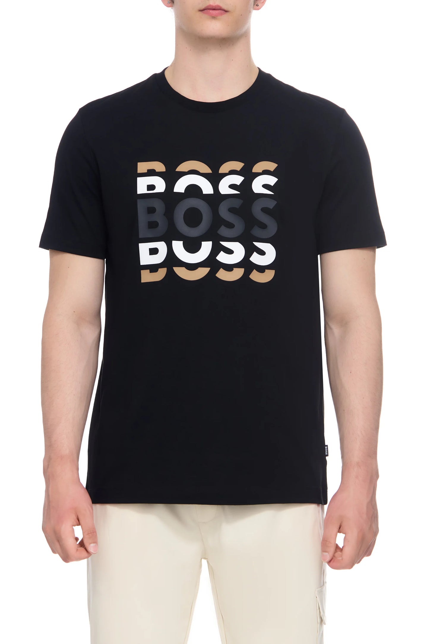 T-Shirt Hugo Boss de couleur Noir