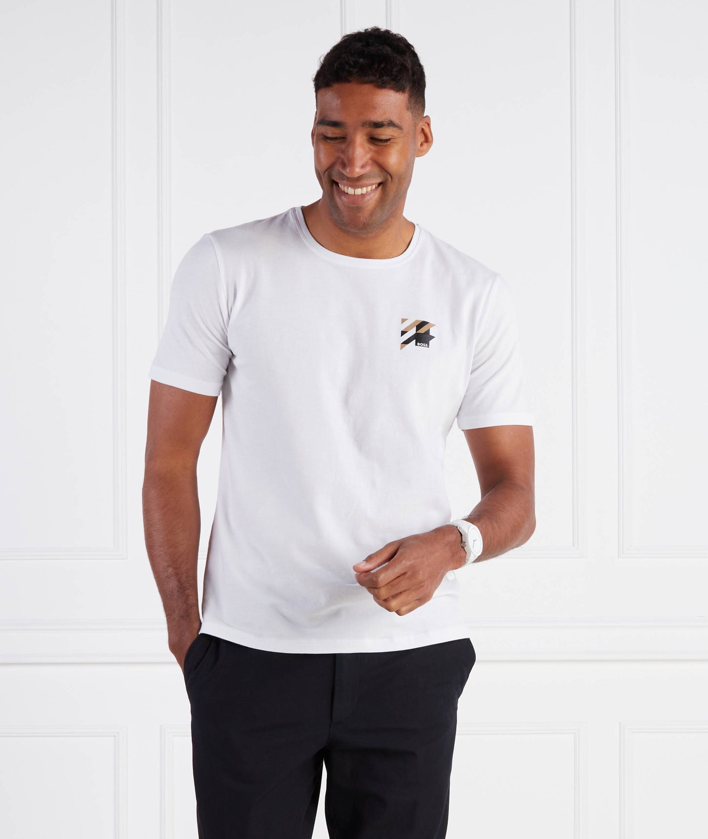 T-Shirt Hugo Boss de couleur Blanc