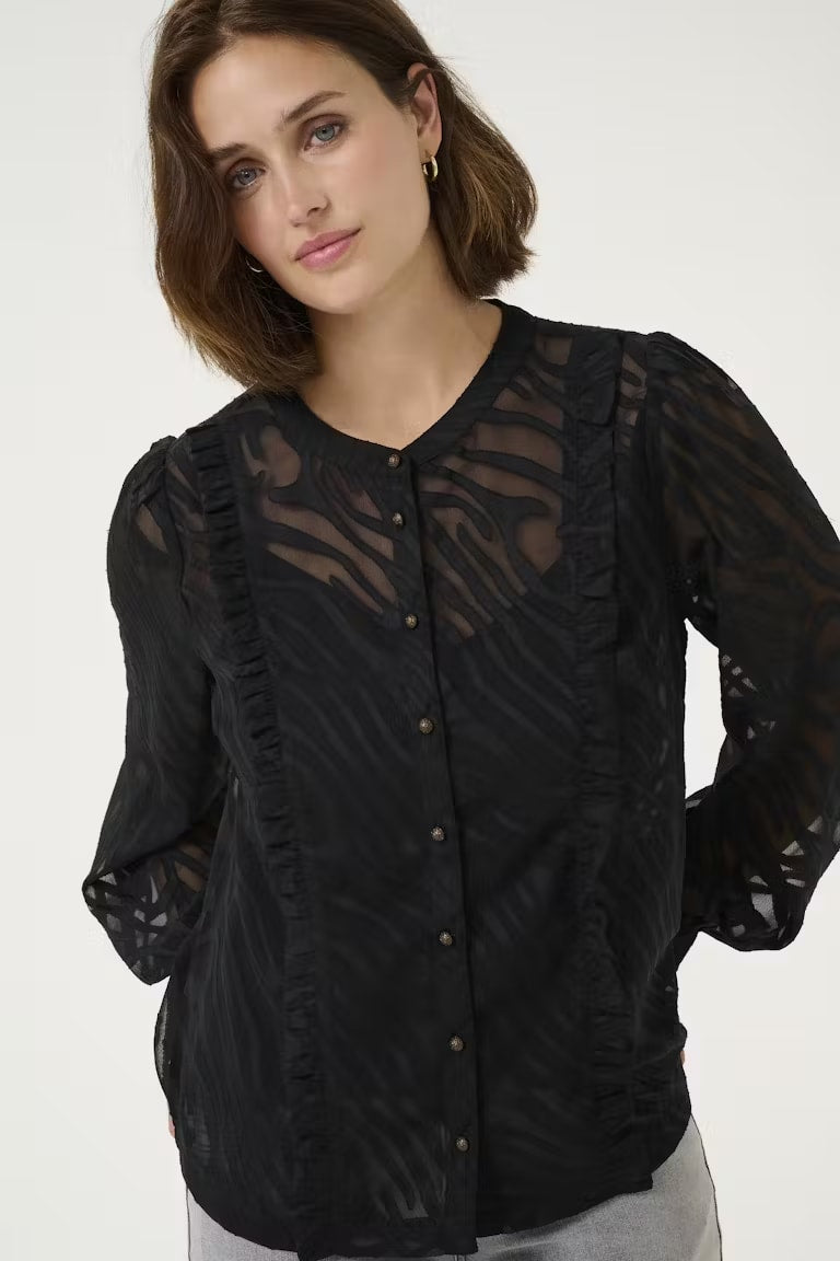 Blouse Cream de couleur Noir