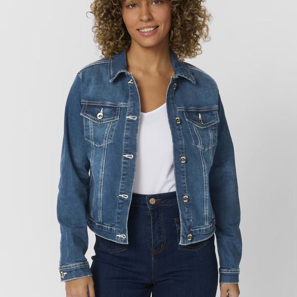 Veste Cream de couleur Denim