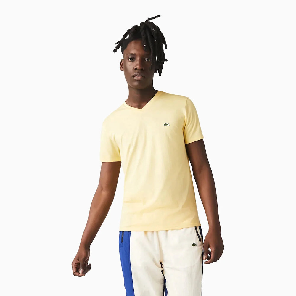 T-Shirt Lacoste de couleur Jaune