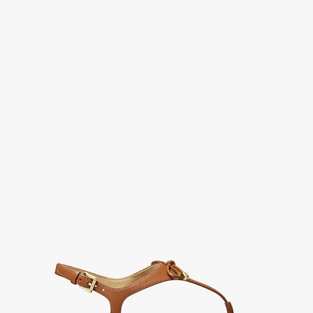 Michael Kors Nori Flat Sandal in Tan color