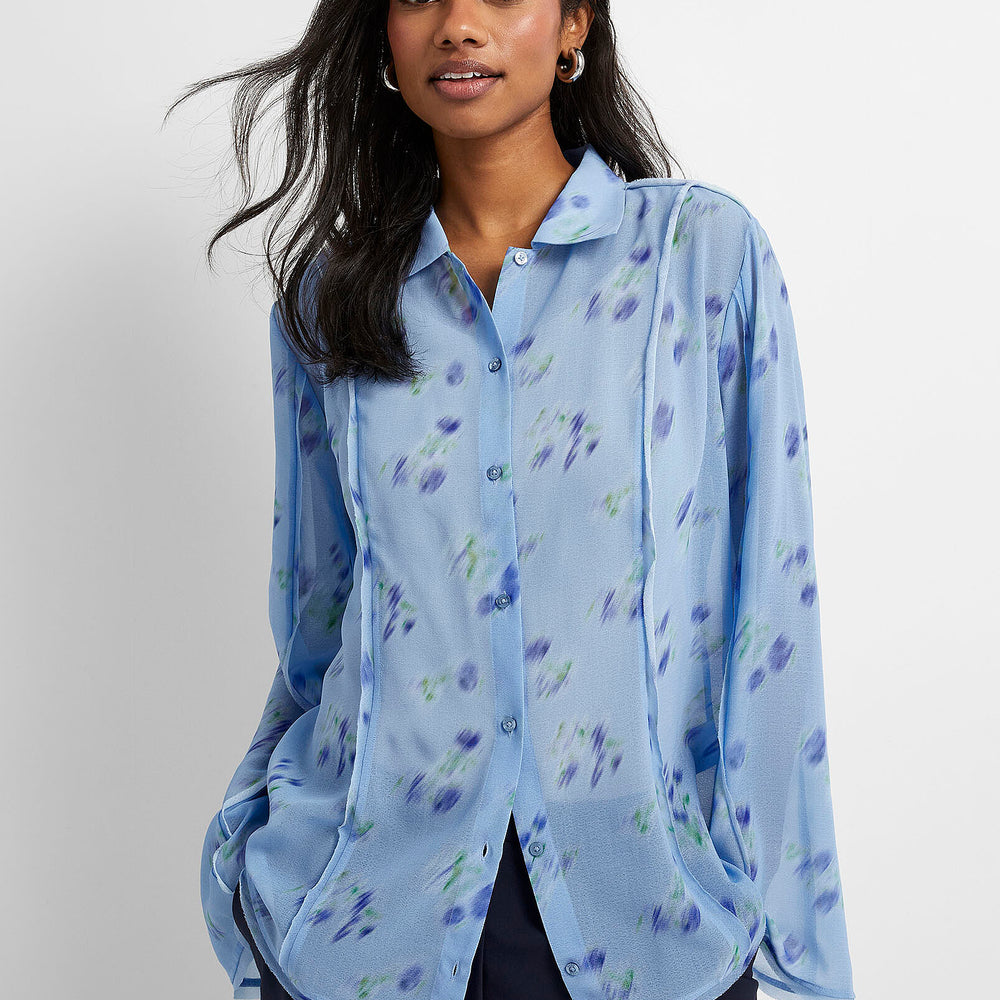 Blouse Hugo de couleur Bleu