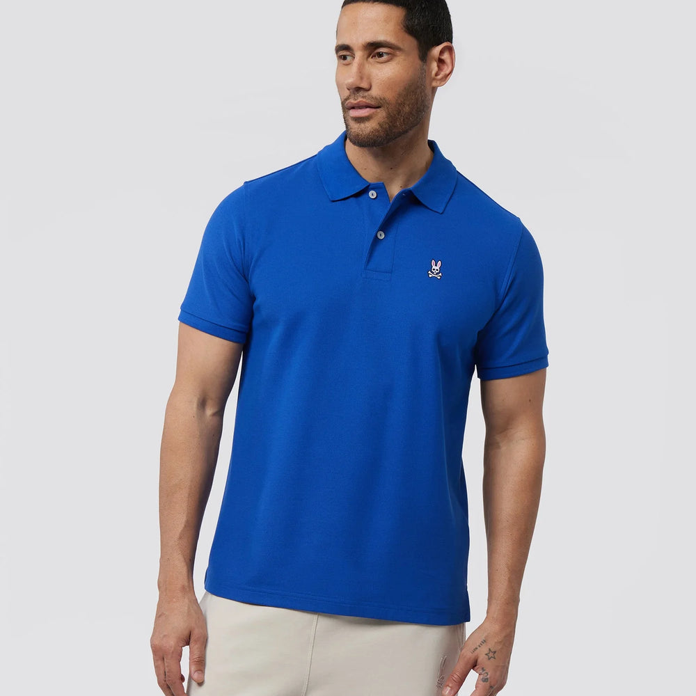 Polo Psycho Bunny de couleur Bleu