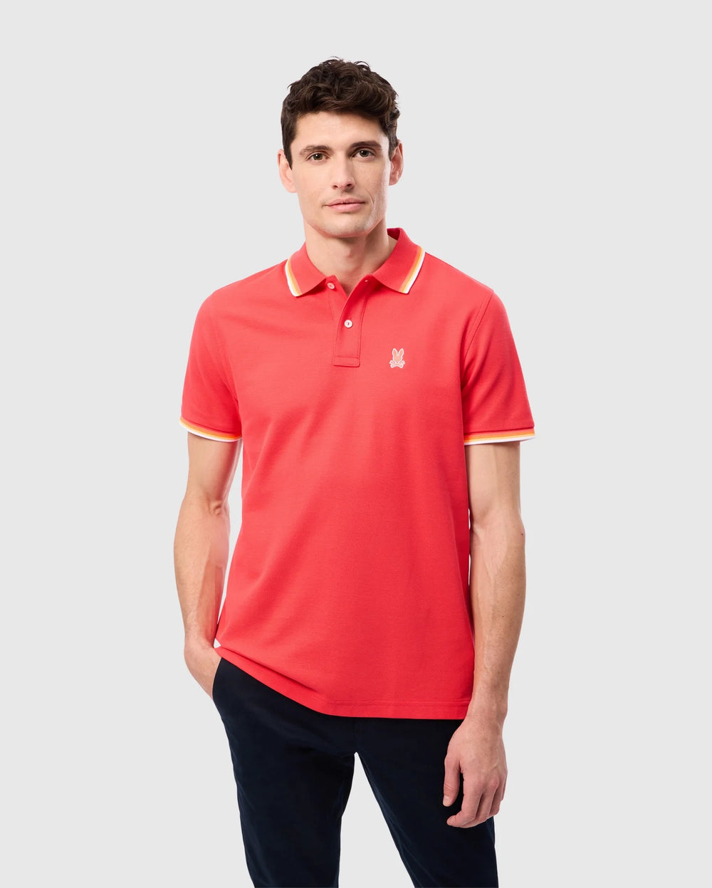 Polo Psycho Bunny de couleur Hibiscus