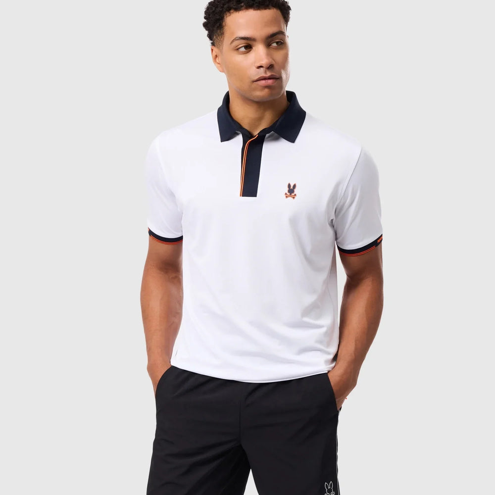 Polo Psycho Bunny de couleur Blanc