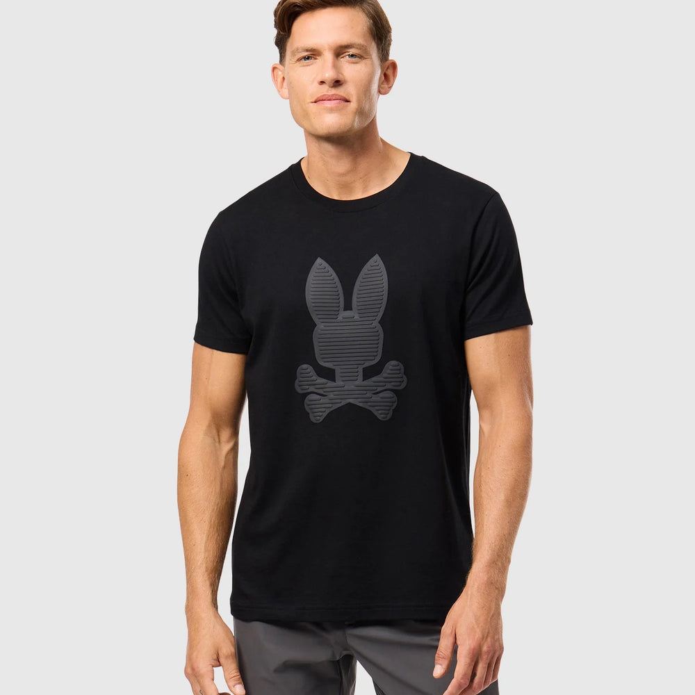 T-Shirt Spycho Bunny de couleur Noir