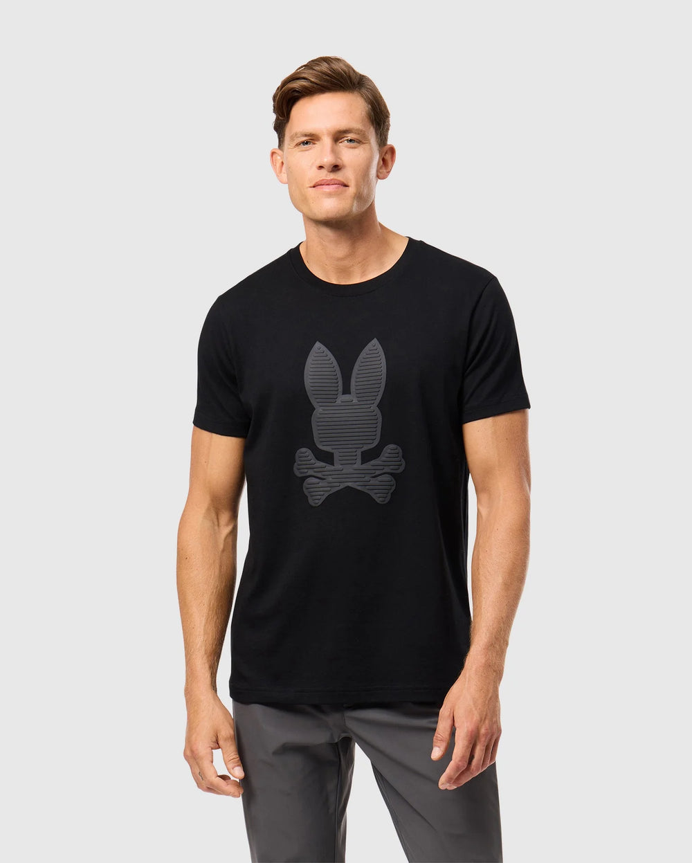 T-Shirt Spycho Bunny de couleur Noir