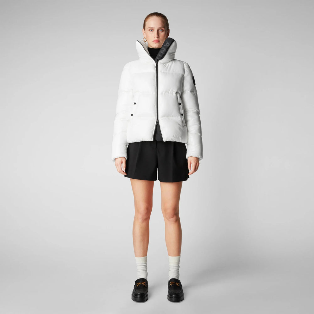 Isla Save The Duck coat in White color