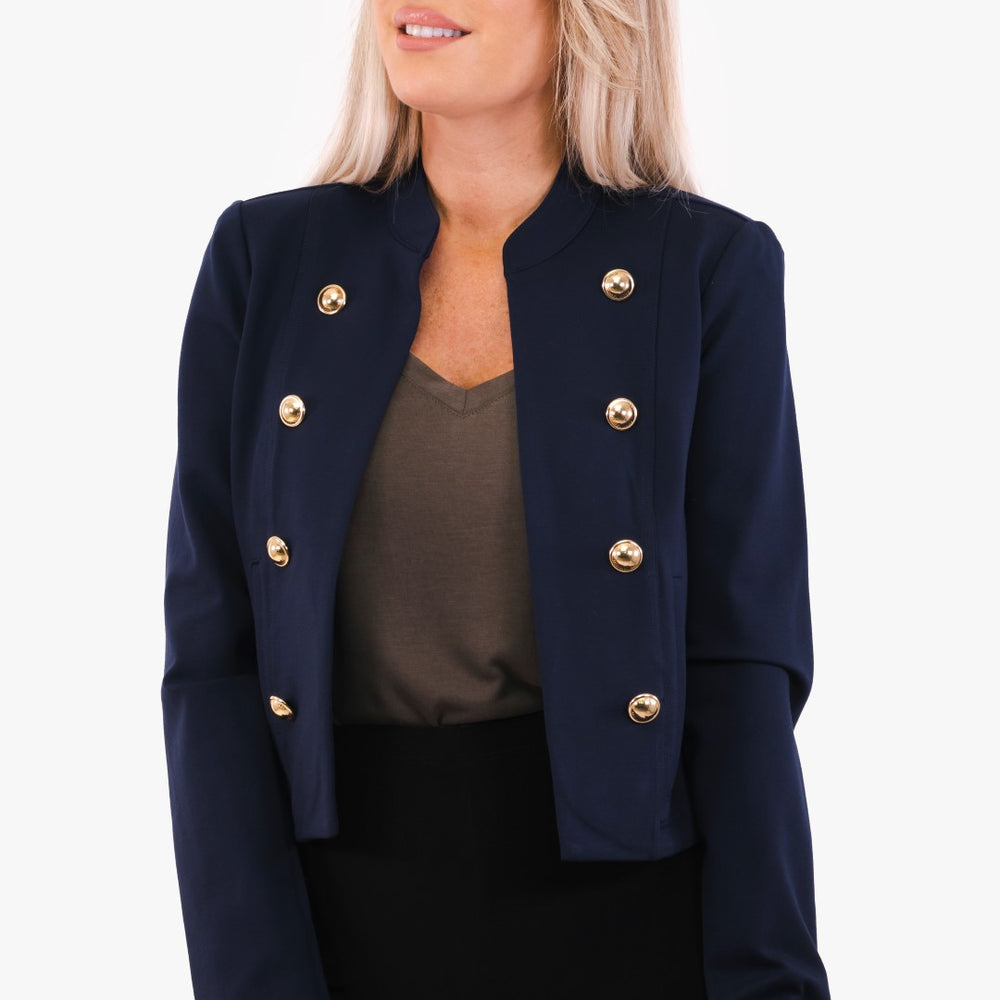 
                      
                        Navy colored Michael Kors jacket
                      
                    