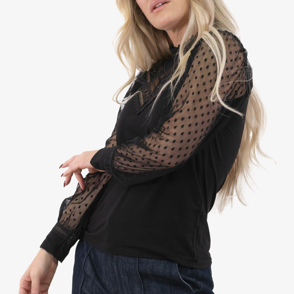 
                      
                        Esqualo Mesh Tunic in Black color
                      
                    