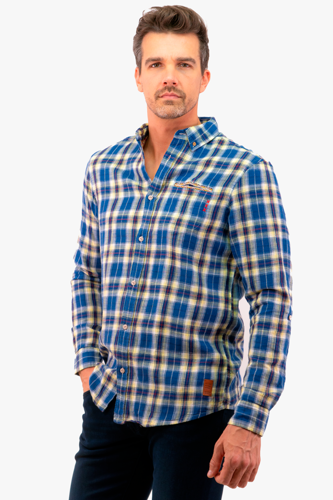 Chemise A Carreaux Scotch&Soda de couleur Bleu