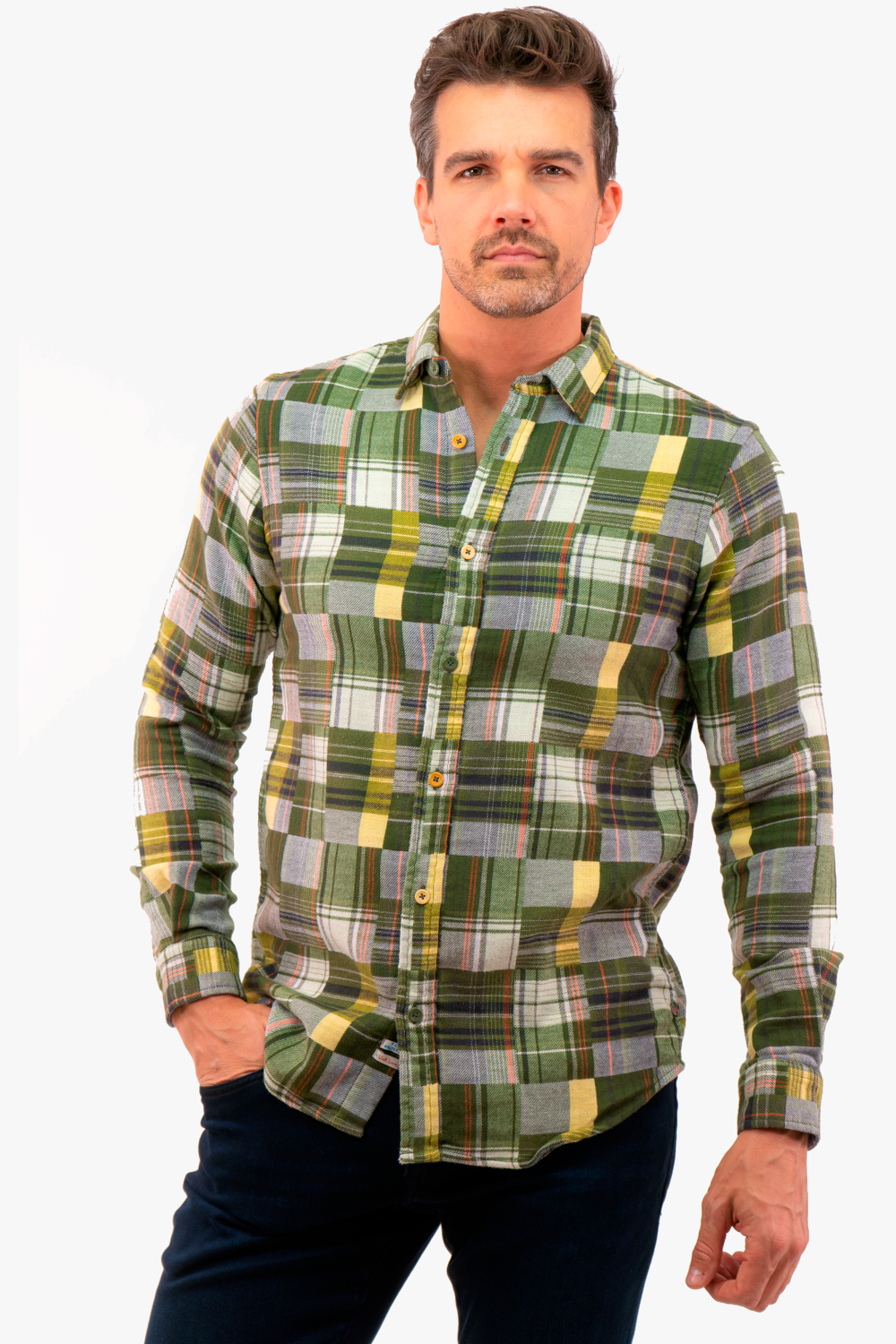 Scotch&Soda Flannel Shirt in Green color