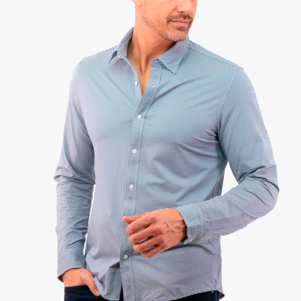 Chemise Michael Kors de couleur Bleu