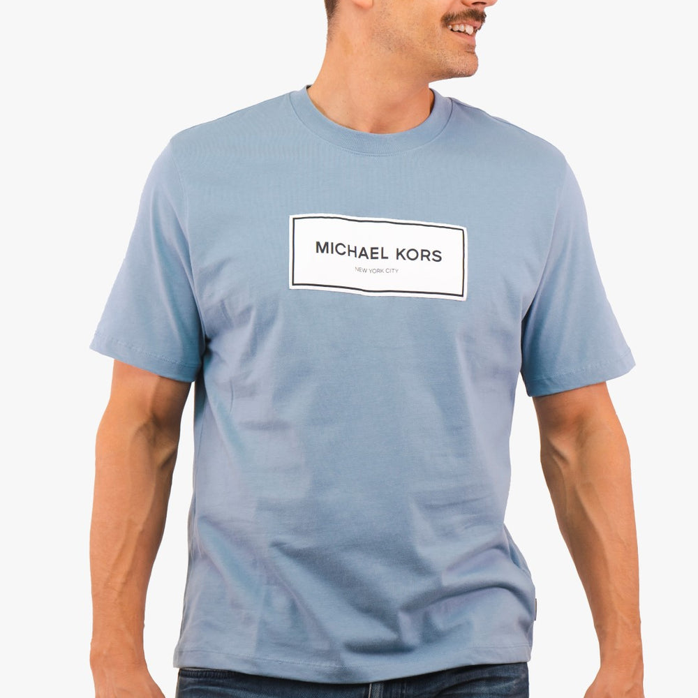 T-Shirt Logo Michael Kors de couleur Bleu