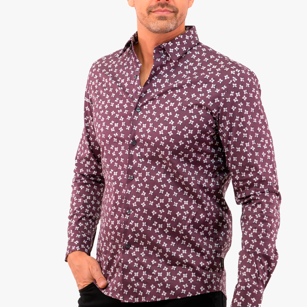 
                      
                        Chemise Michael Kors de couleur Bordeaux
                      
                    