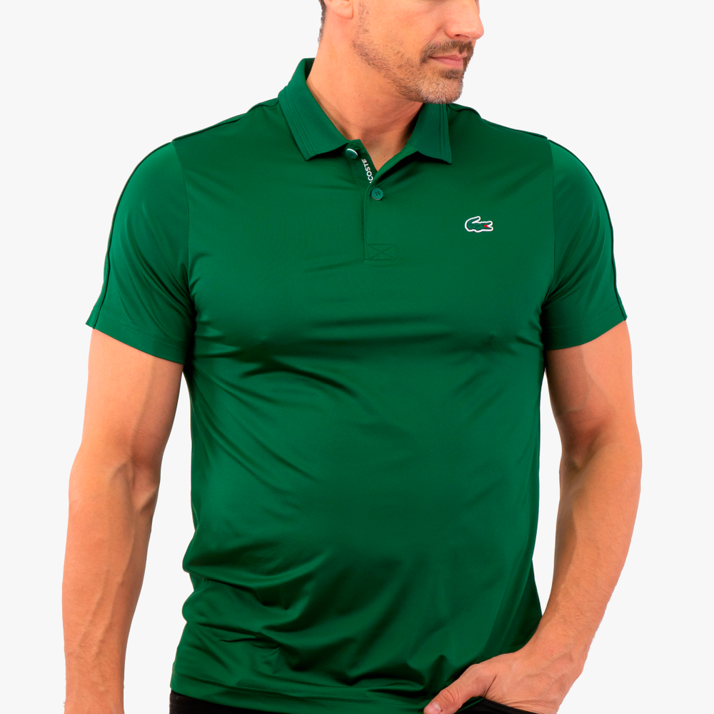 Green Lacoste polo shirt