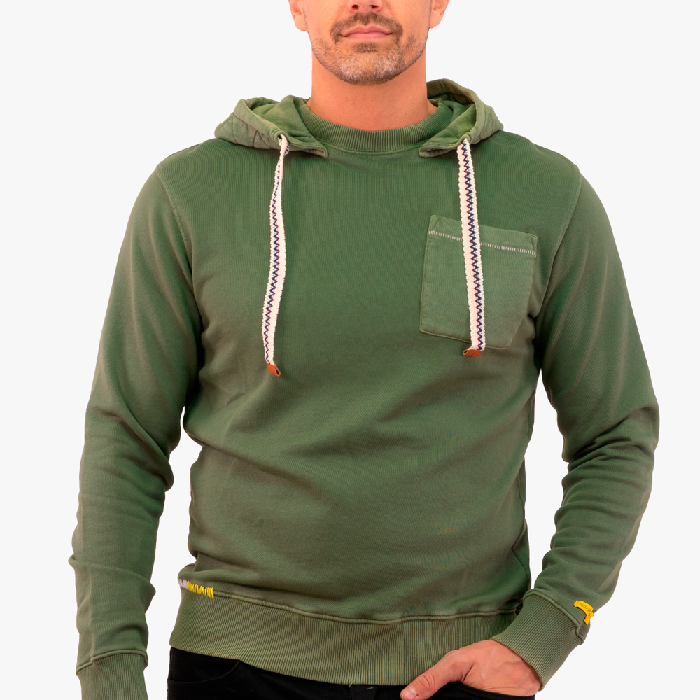 Scotch&amp;Soda Hooded Sweater in Green color