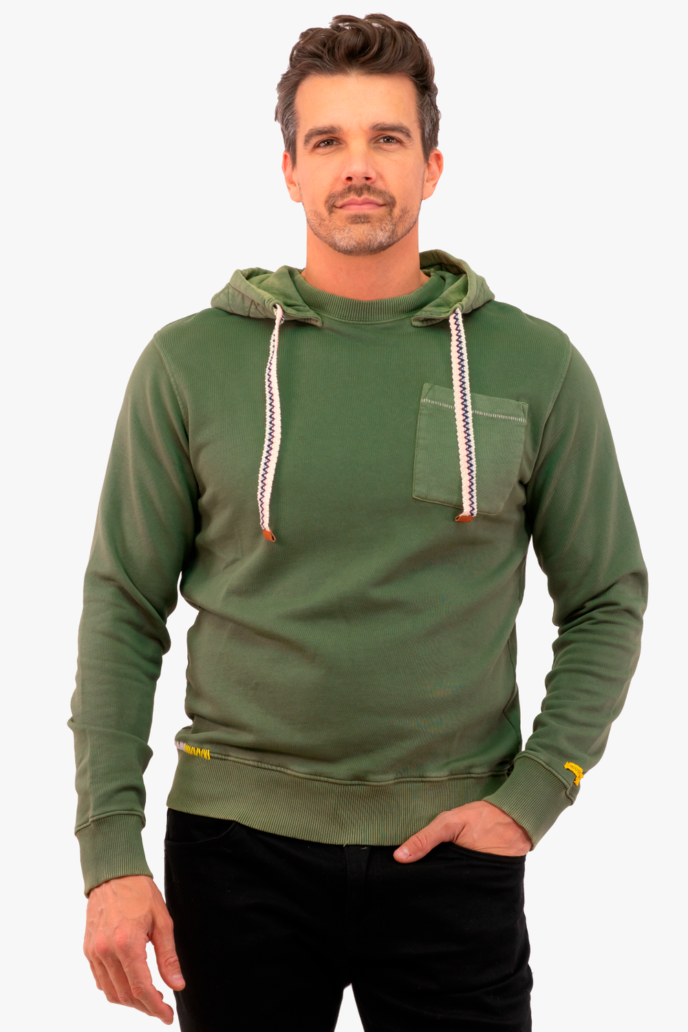 Scotch&Soda Hooded Sweater in Green color