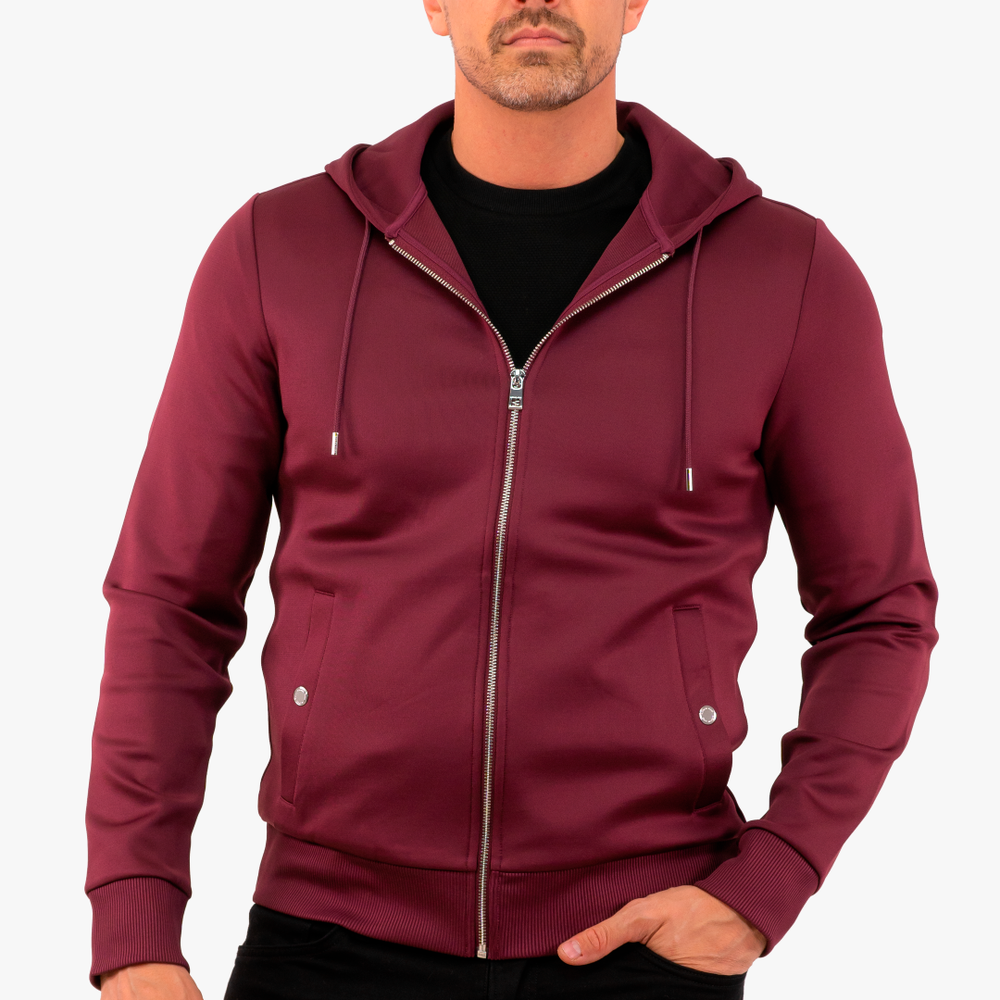 Veste Capuchon Michael Kors de couleur Bordeaux