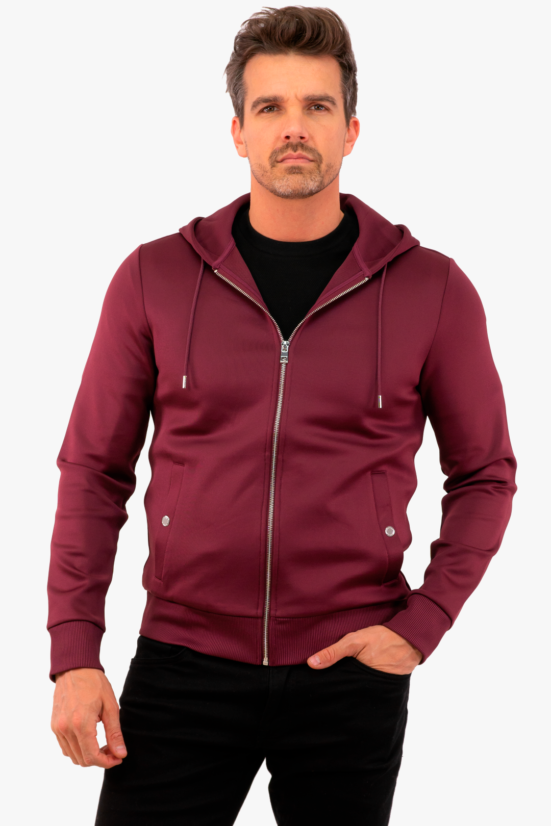 Veste Capuchon Michael Kors de couleur Bordeaux