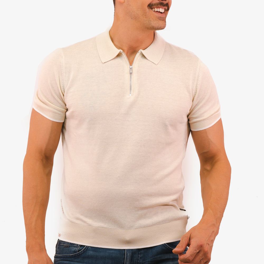 Chandail Polo Hugo Boss de couleur Blanc