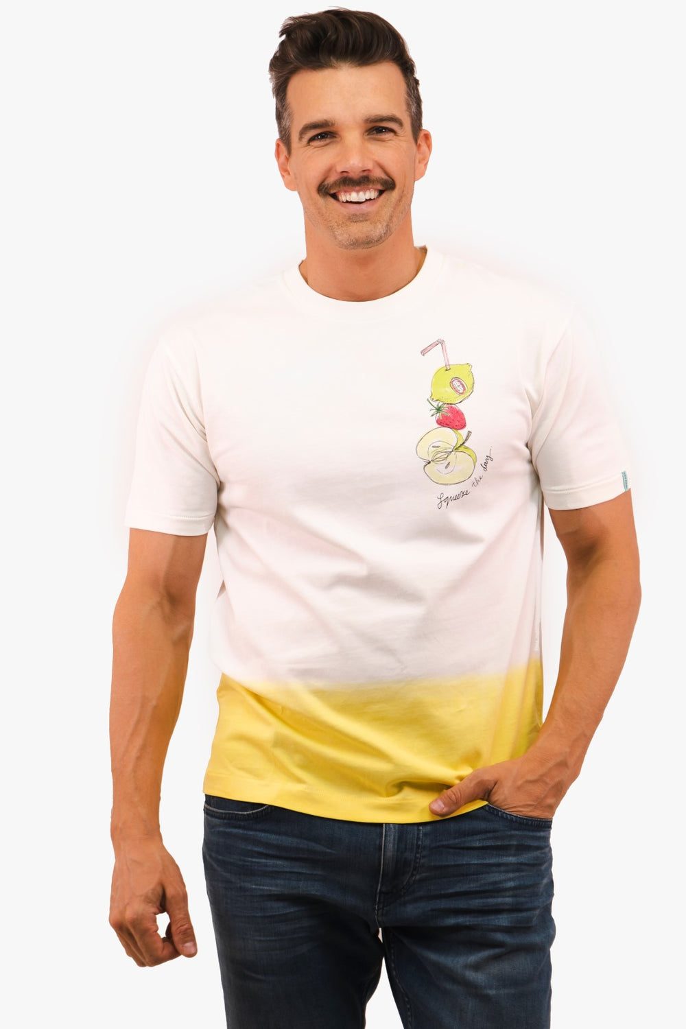 T-Shirt Scotch&Soda de couleur Jaune