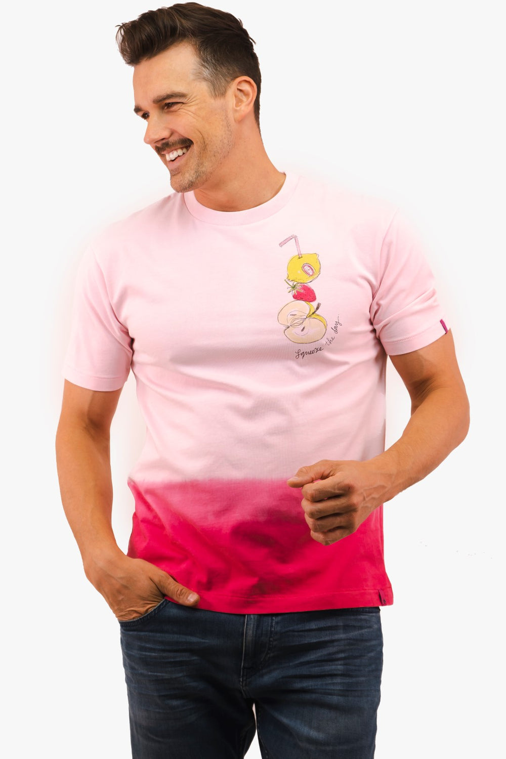 T-Shirt Scotch&Soda de couleur Rose