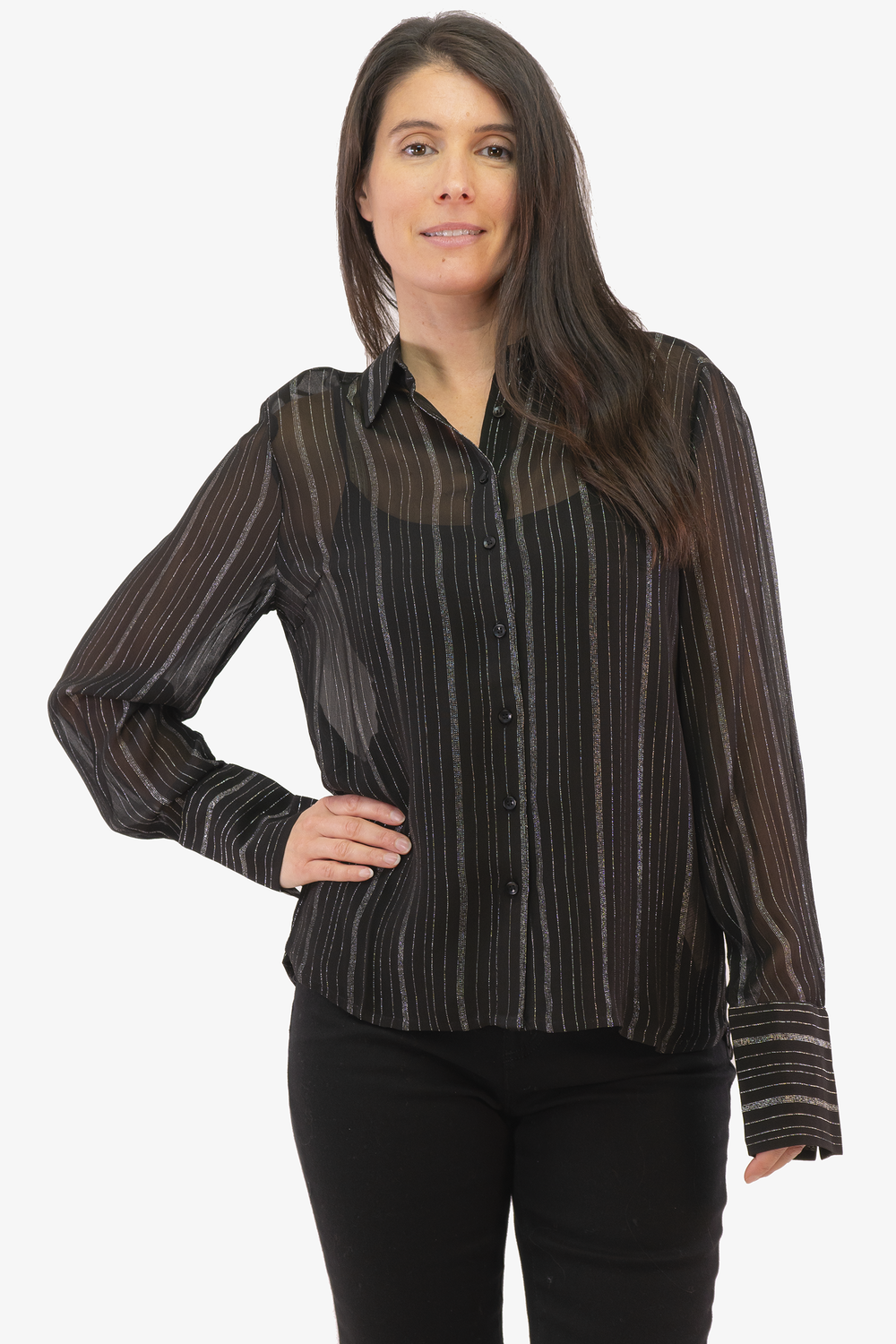 Blouse Leatrix Inwear de couleur Noir