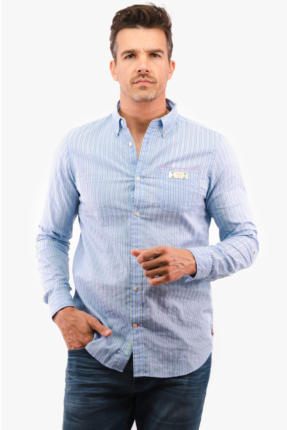 Chemise Scotch&Soda de couleur Bleu