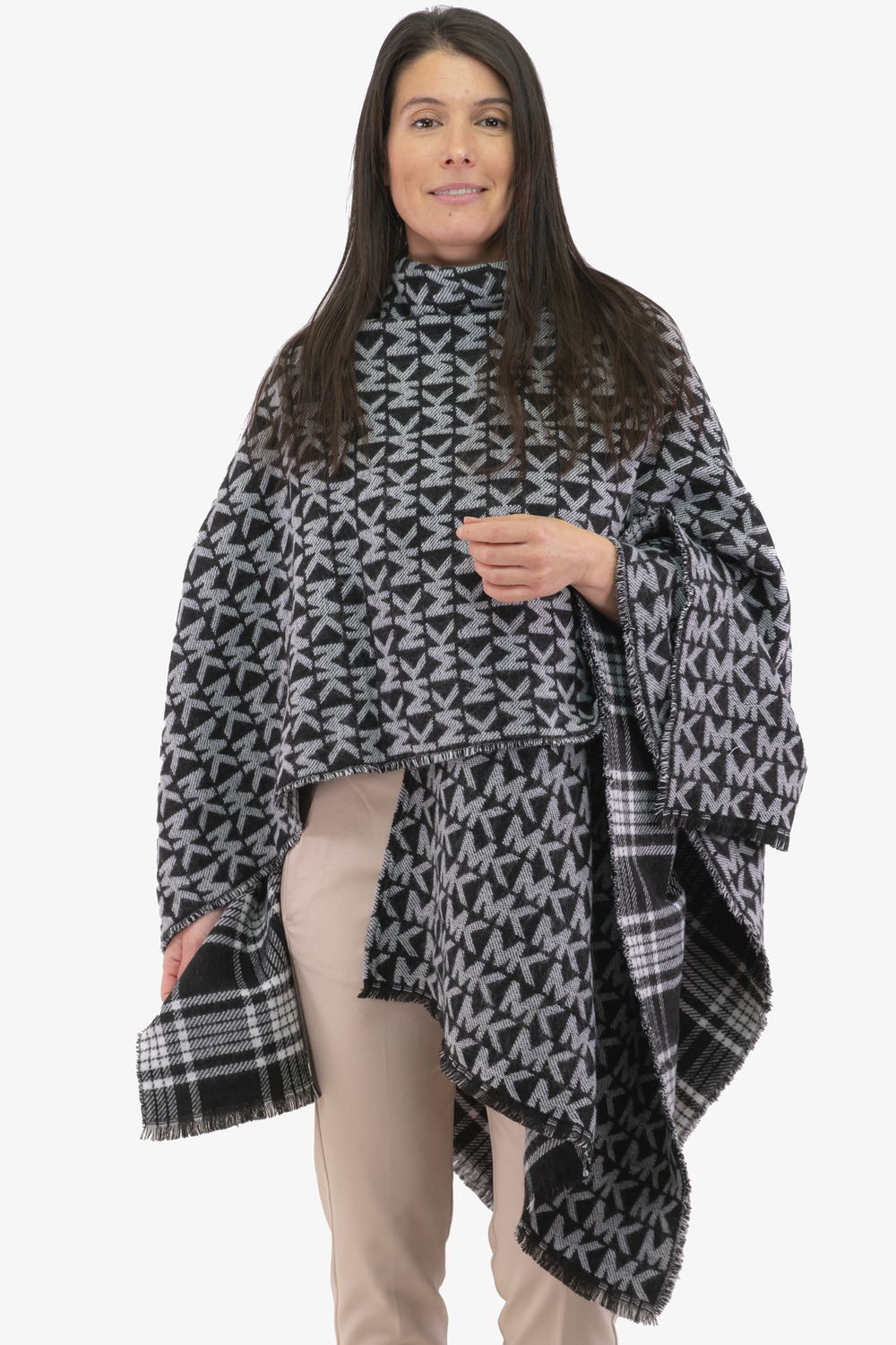 Michael Kors reversible cape in Black color