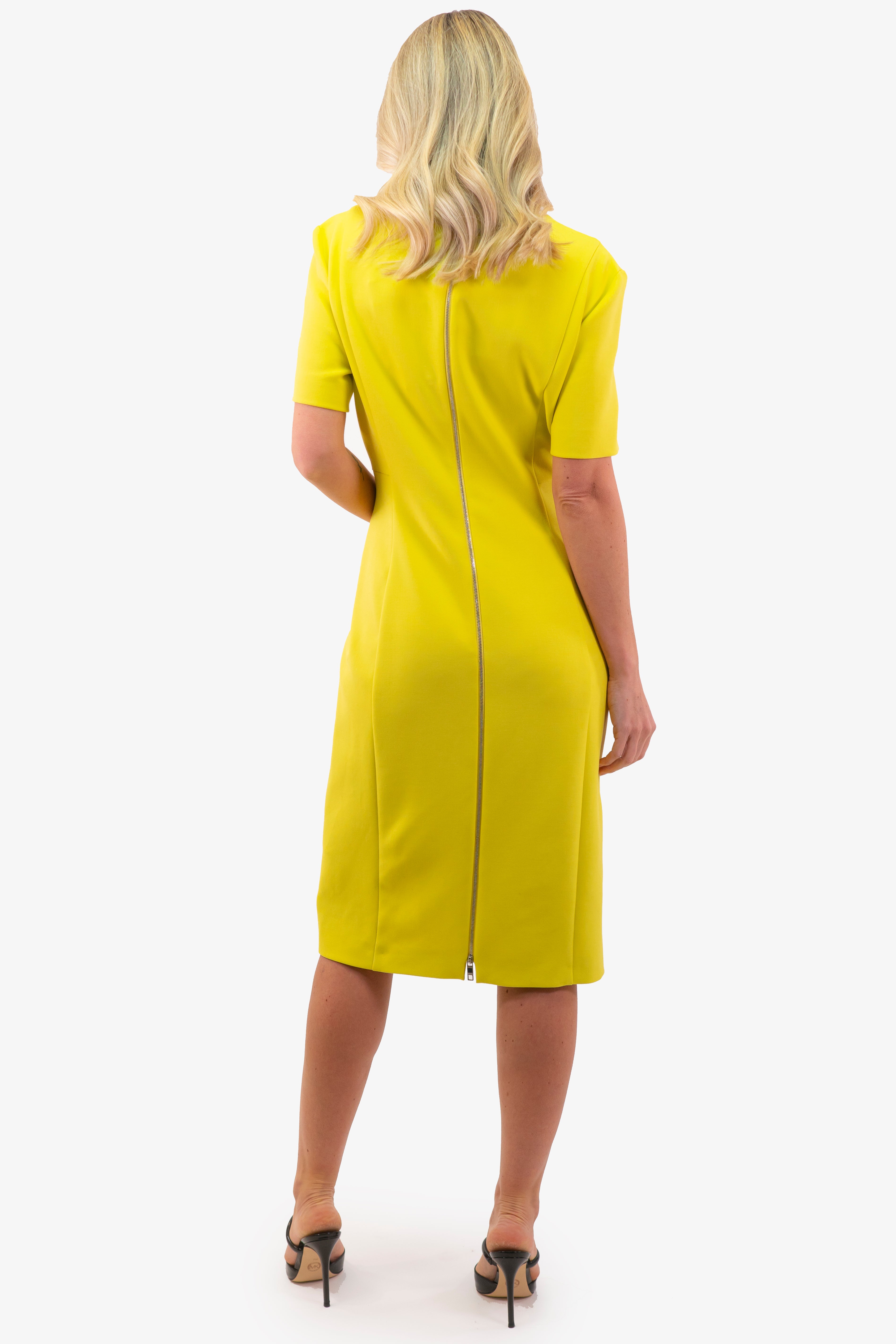 Shop Option Damaisa Hugo Boss Dress in Yellow color Boss 50490044 727 Boutique Option