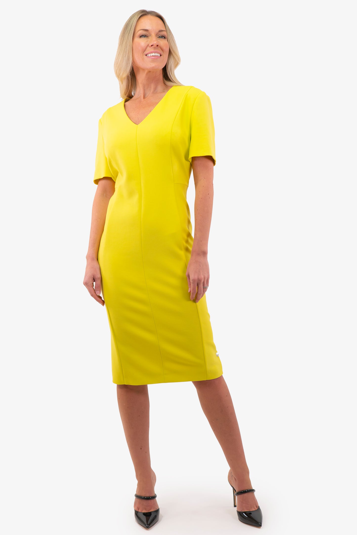 Damaisa Hugo Boss dress in Yellow color