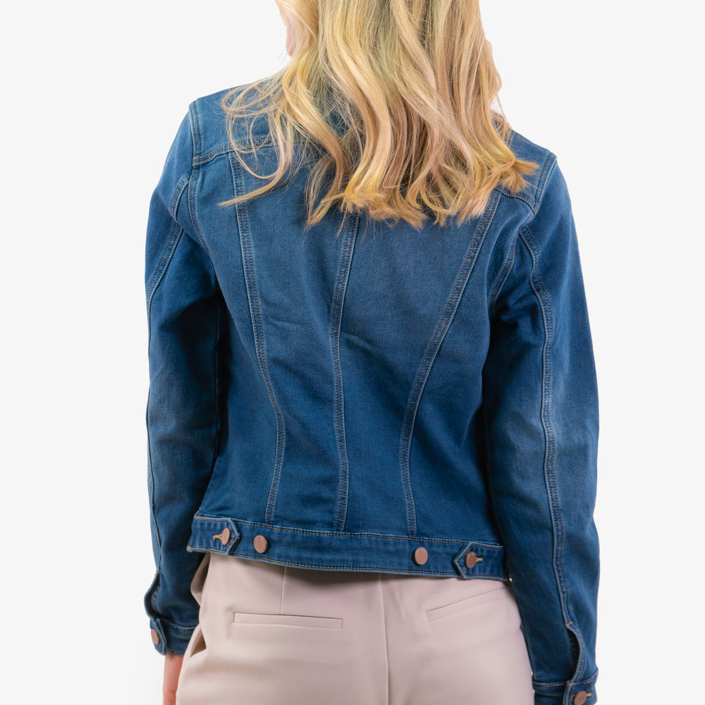 
                      
                        Denim Cream Jacket in Denim color
                      
                    