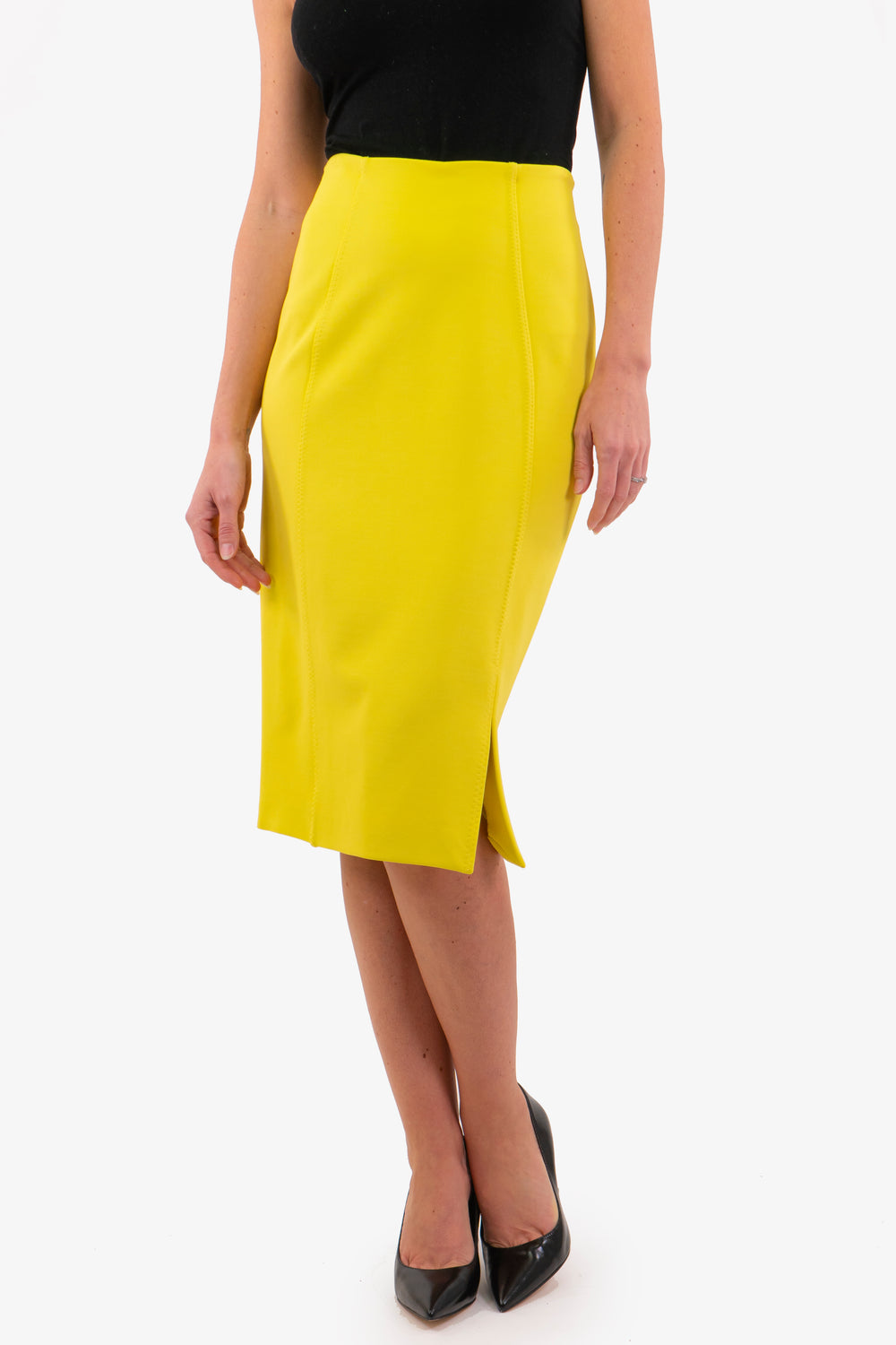 Jupe Hugo Boss de couleur Jaune