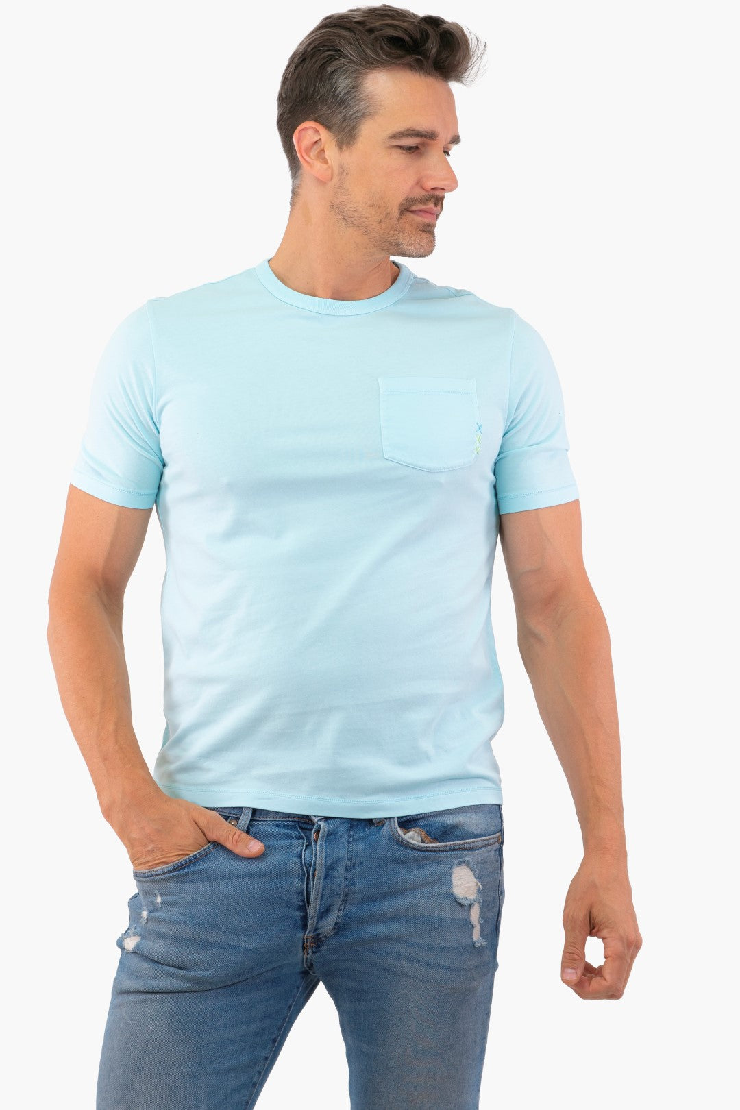 Scotch&amp;Soda T-Shirt in Blue color (Scot-175633-6899)